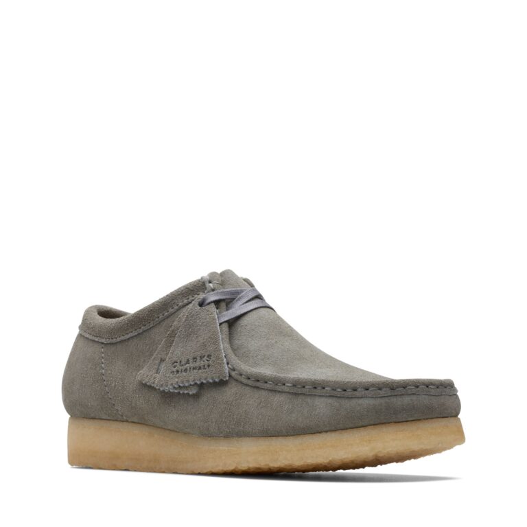 Clarks Wallabee Grey Suede — Sally's Boutique Georgetown
