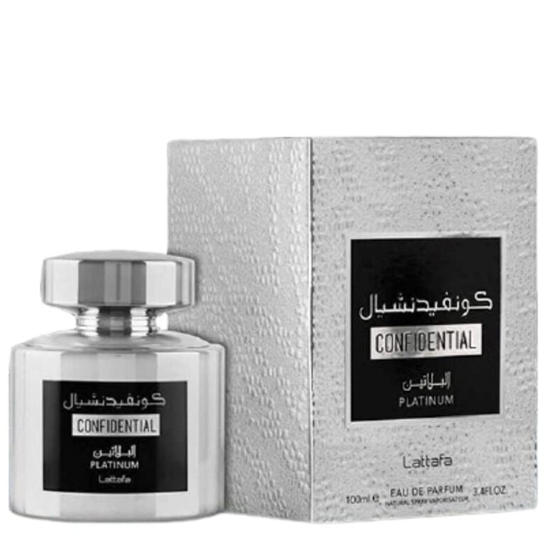 LATTAFA CONFIDENTIAL PLATINUM 3.4OZ EDP — Sally's Boutique Georgetown