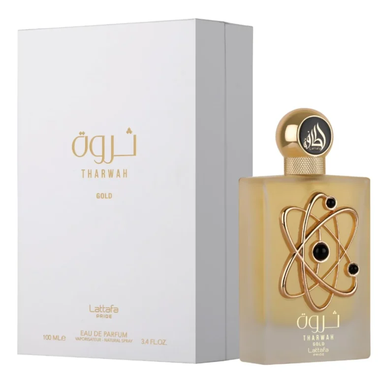LATTAFA PRIDE THARWAH GOLD 3.4.OZ EDP — Sally's Boutique Georgetown