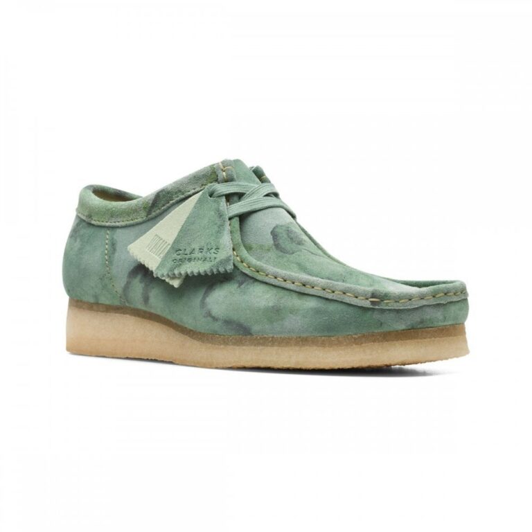 Clarks Wallabee Green Camo — Sally's Boutique Georgetown