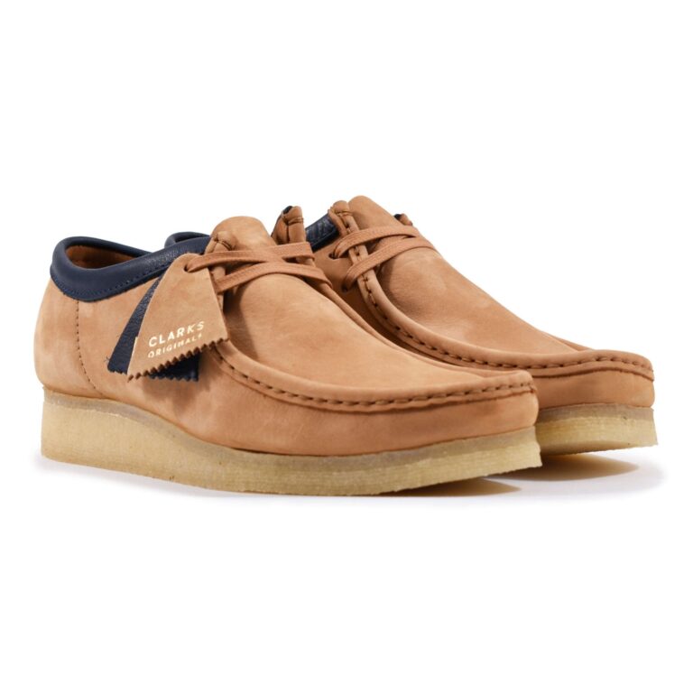 Clarks Wallabee Light Tan Nubuck — Sally's Boutique Georgetown