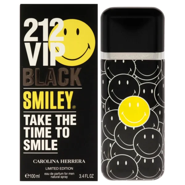 CAROLINA CH 212 VIP BLACK 3.4 EDP M SMILEY LIMITED EDITION