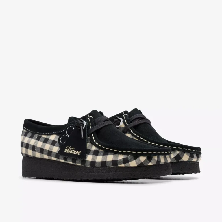 Wallabee Black White Gingham — Sally's Boutique Georgetown