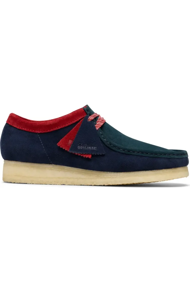 Wallabee Dark Teal Combi — Sally's Boutique Georgetown