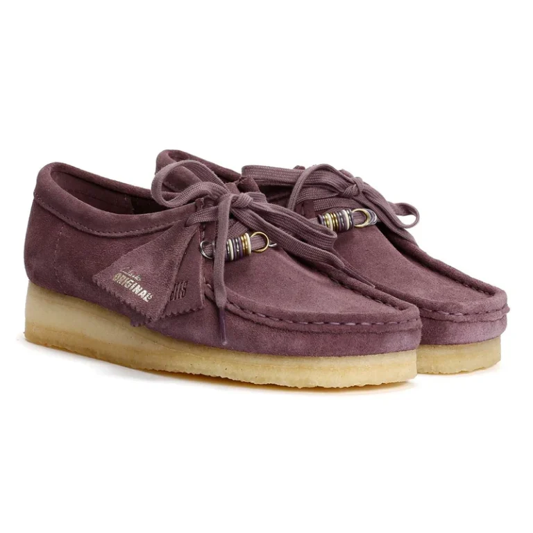 Wallabee Plum Suede — Sally's Boutique Georgetown